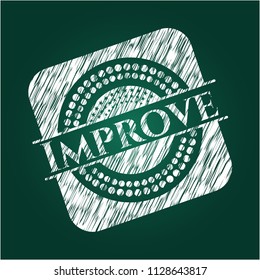 Improve written on a blackboard