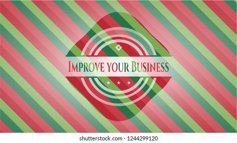 Improve your Business christmas badge.