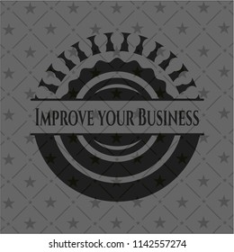 Improve your Business dark badge