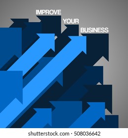 Improve Your Business Design Layout, EPS10 Vector