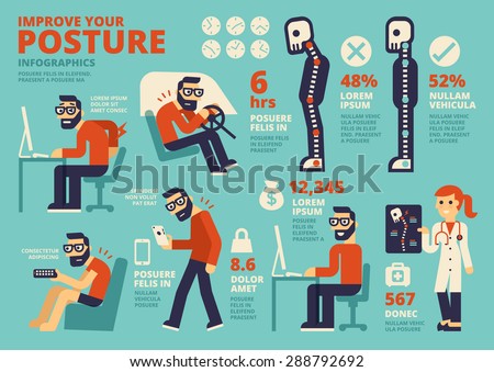 Improve Your Posture Infographics