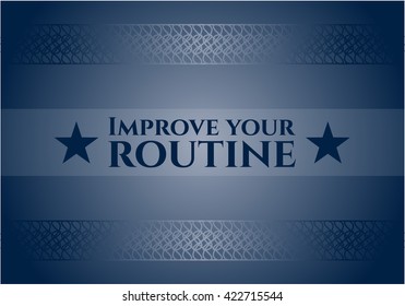 Improve your routine card, poster or banner