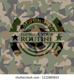 Improve your routine on camouflaged pattern