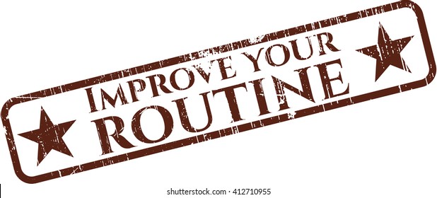 Improve your routine rubber grunge stamp