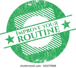 Improve your routine rubber grunge texture stamp