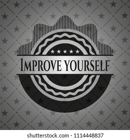 Improve yourself black emblem