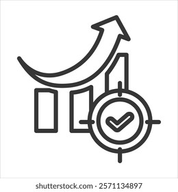 Improved Accuracy Icon Vector Illustration Outline