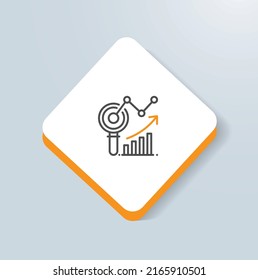 Improved Asset Monitoring Icon Vector Design