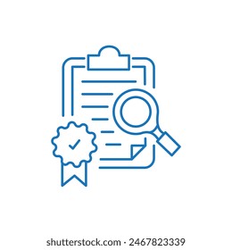 Improved Quality Control Vector Icon Design