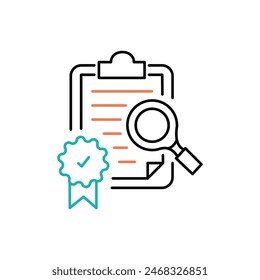 Improved Quality Control Vector Icon Design