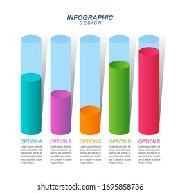 Improved Recovered After Crisis Graph Bar Chart Economic Statistical Infographic