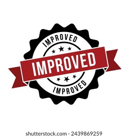 Improved Stamp, Improved Round Sign With Ribbon