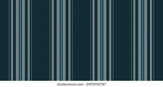 Improvement background textile fabric, silky vertical lines seamless. Full vector texture stripe pattern in dark and white colors palette.