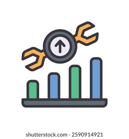 improvement filled color icon. vector icon for your website, mobile, presentation, and logo design.