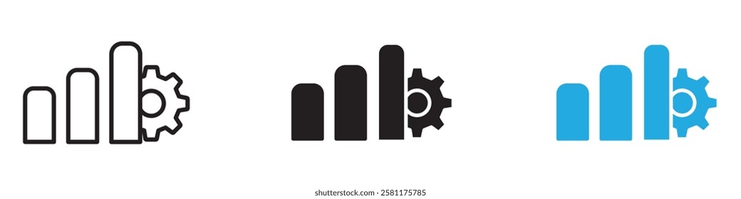 improvement icon black white vector outline