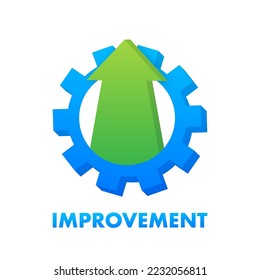 Improvement icon. Continuous growth. Vector stock illustration.