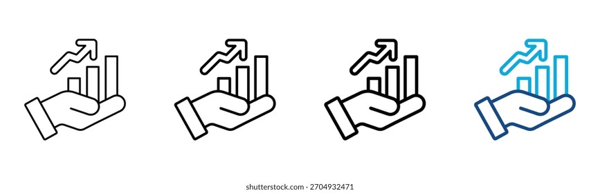 Ícone de melhoria Estilo diferente Conjunto de coleta de estrutura de tópicos Ilustração do vetor
