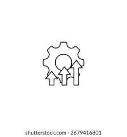 Improvement icon flat vector design.