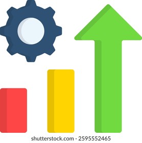 Improvement Icon Flat Vector Illustration