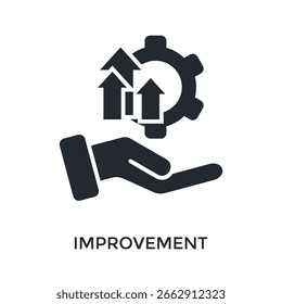 Improvement Icon Glyph Style. Vector Illustration For Graphic Design