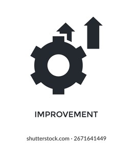 Improvement Icon Glyph Style. Vector Illustration For Graphic Design