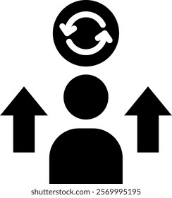 Improvement Icon Glyph Vector Illustration