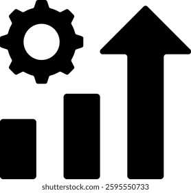 Improvement Icon Glyph Vector Illustration