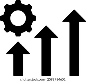Improvement Icon Glyph Vector Illustration