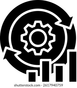 Improvement Icon Glyph Vector Illustration