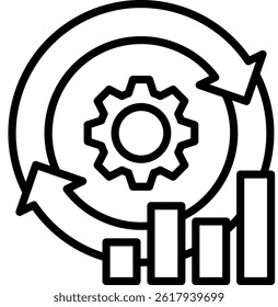 Improvement Icon Line Vector Illustration