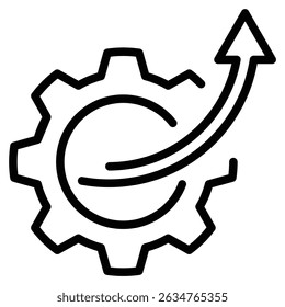 Ilustración vectorial de la línea de iconos de mejora