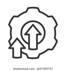 Improvement Icon Lineal Style Vector Illustration