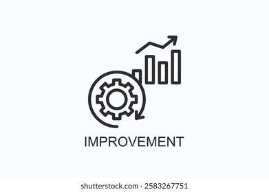 Improvement Icon Or Logo Isolated Illustration