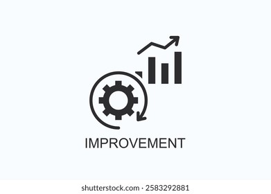 Improvement Icon Or Logo Isolated Illustration