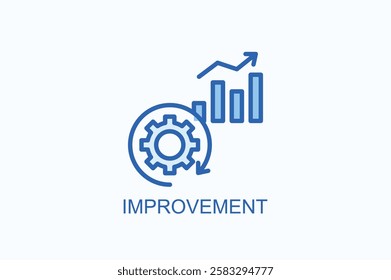 Improvement Icon Or Logo Isolated Illustration