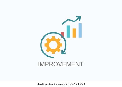 Improvement Icon Or Logo Isolated Illustration