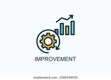 Improvement Icon Or Logo Isolated Illustration