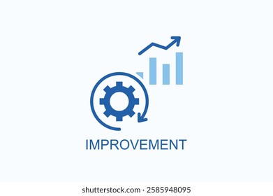 Improvement Icon Or Logo Isolated Illustration