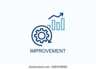 Improvement Icon Or Logo Isolated Illustration