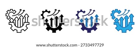 Improvement Icon Multi Style Vector Illustration
