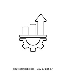 improvement icon outline editable stroke line drawing eps
