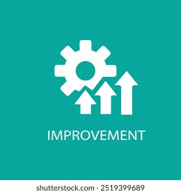 Improvement icon Outline flat Icon. Improvement icon vector logo collection for web app ui