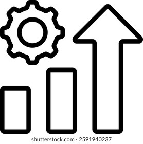 Improvement Icon Outline Vector Illustration