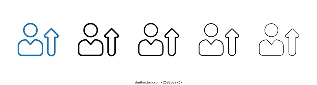 Improvement icon Outline vector logo for web ui