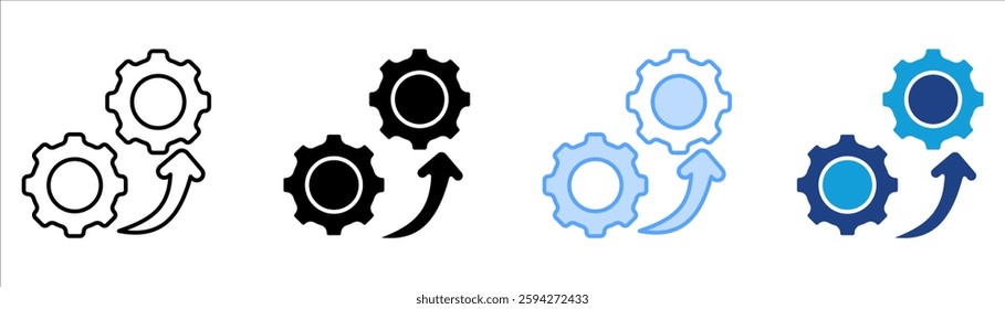 Improvement Icon Set Multiple Style Collection