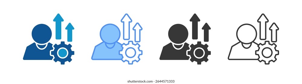 Improvement Icon Set Multiple Style Collection