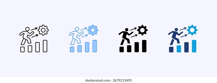 Improvement Icon Set Multiple Style Collection