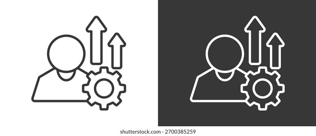 Improvement Icon Set Vector Collection Isolated In Black And White