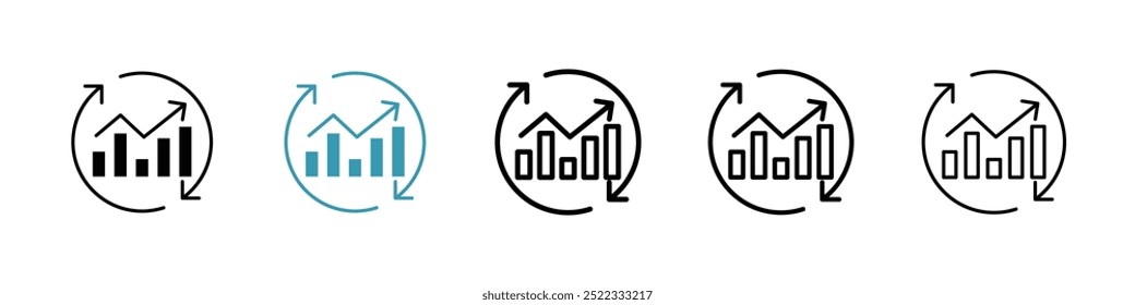  Conjunto de iconos de mejora. Ilustración vectorial para App y Diseños web
