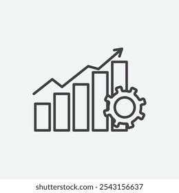 Conjunto de ícones de melhoria. ilustração de vetor.